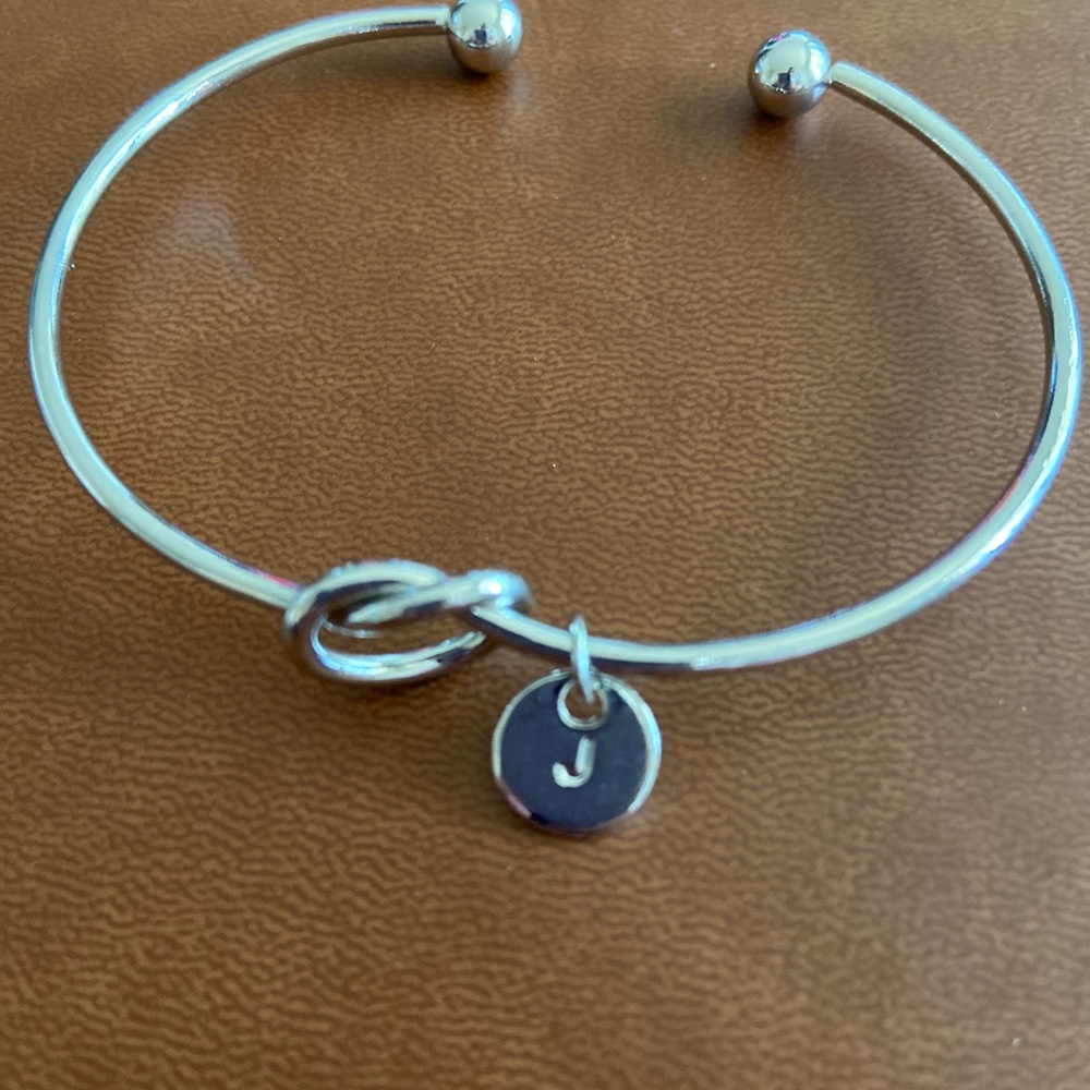 Knotted “J” bracelet